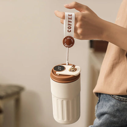 Smart Stainless Steel Thermos Bottle with LED Display by HitMyNeed
