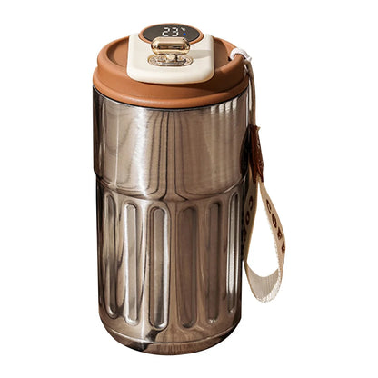 Smart Stainless Steel Thermos Bottle with LED Display b by HitMyNeed