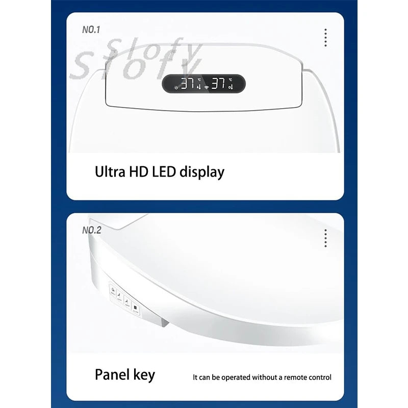 Smart Toilet Seat with Bidet, Dryer & Remote by HitMyNeed