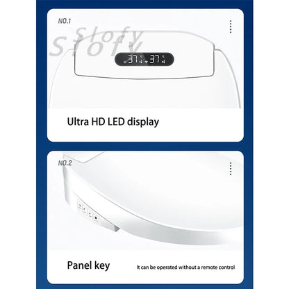 Smart Toilet Seat with Bidet, Dryer & Remote by HitMyNeed