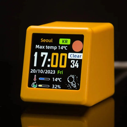 Smart WiFi Weather Station with Clock & Humidity by HitMyNeed