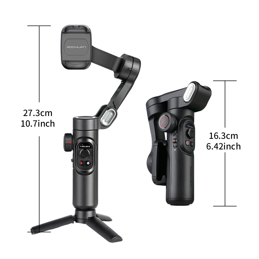 Smart XE 3-Axis Smartphone Gimbal with Fill Light by HitMyNeed