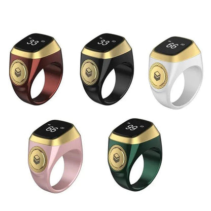 Smart Zikr Ring Tasbih Counter with Prayer Alerts by HitMyNeed