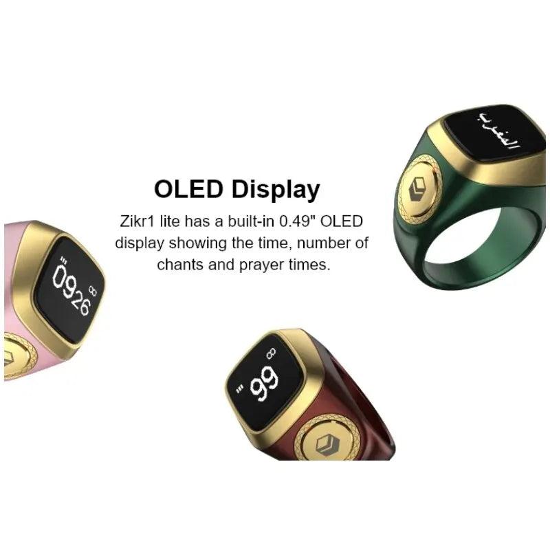 Smart Zikr Ring Tasbih Counter with Prayer Alerts by HitMyNeed