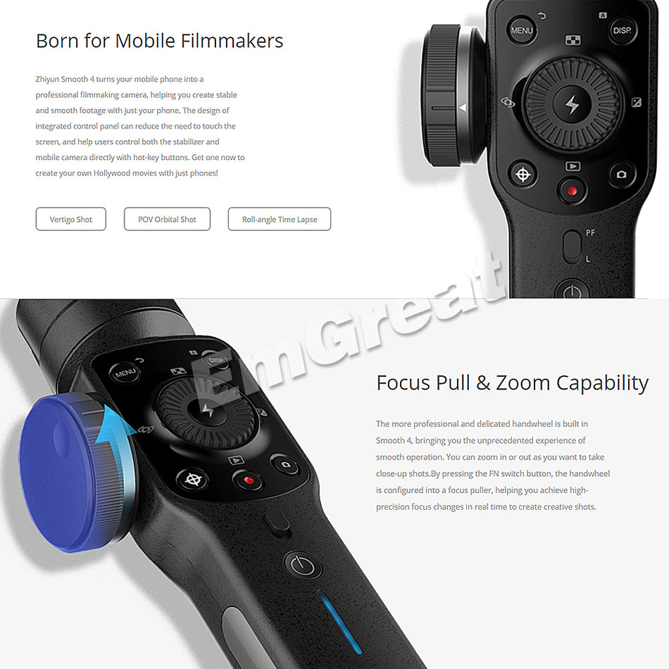 Smartphone Gimbal Camera Stabilizer with Tripod by HitMyNeed