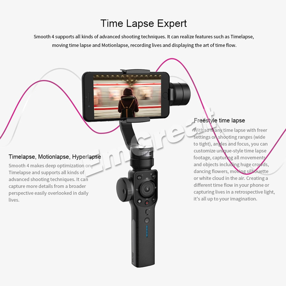 Smartphone Gimbal Camera Stabilizer with Tripod by HitMyNeed
