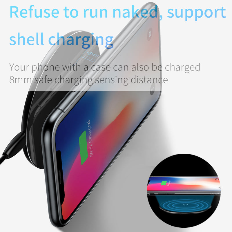 Smartphone Wireless Charging Pad with Fast Charge by HitMyNeed