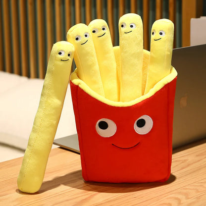 Smile French Fries Plush Pillow Set for Sofa & Car M - 30cm by HitMyNeed