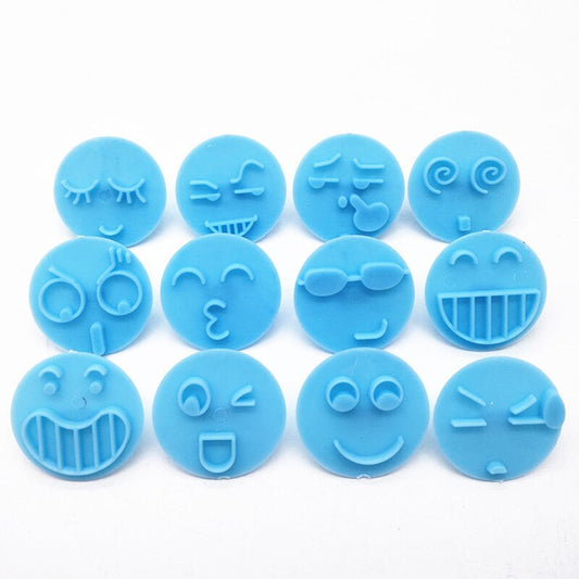Smiley Cookie Embosser Mold Set, 13 Designs by HitMyNeed