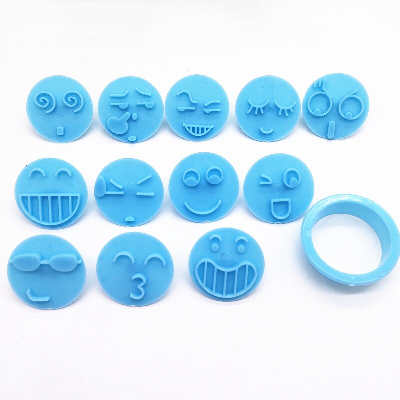 Smiley Cookie Embosser Mold Set, 13 Designs by HitMyNeed