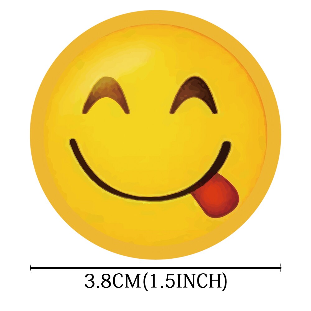 Smiley Face Reward Stickers Roll (500 pcs, 1.5 in) by HitMyNeed