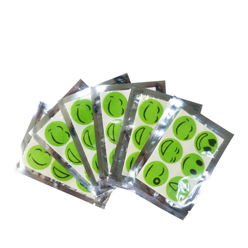 Smiling Face Insect Repellent Stickers (120 Pack) by HitMyNeed