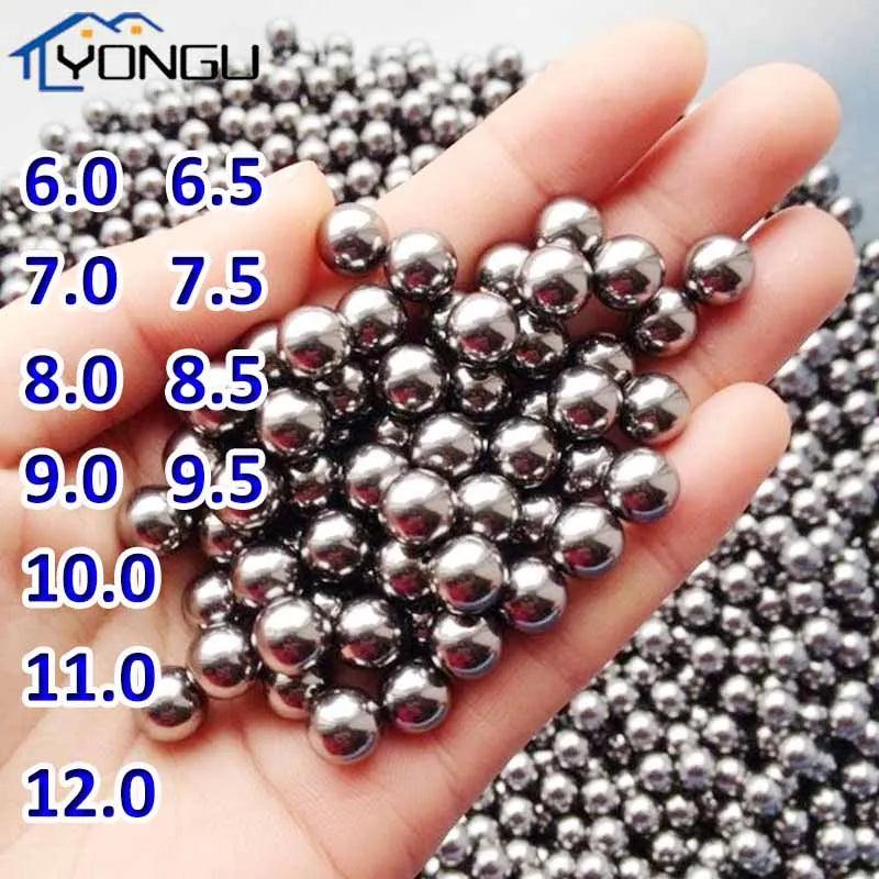 Smooth Steel Slingshot Balls - 6mm-12mm Ammo by HitMyNeed