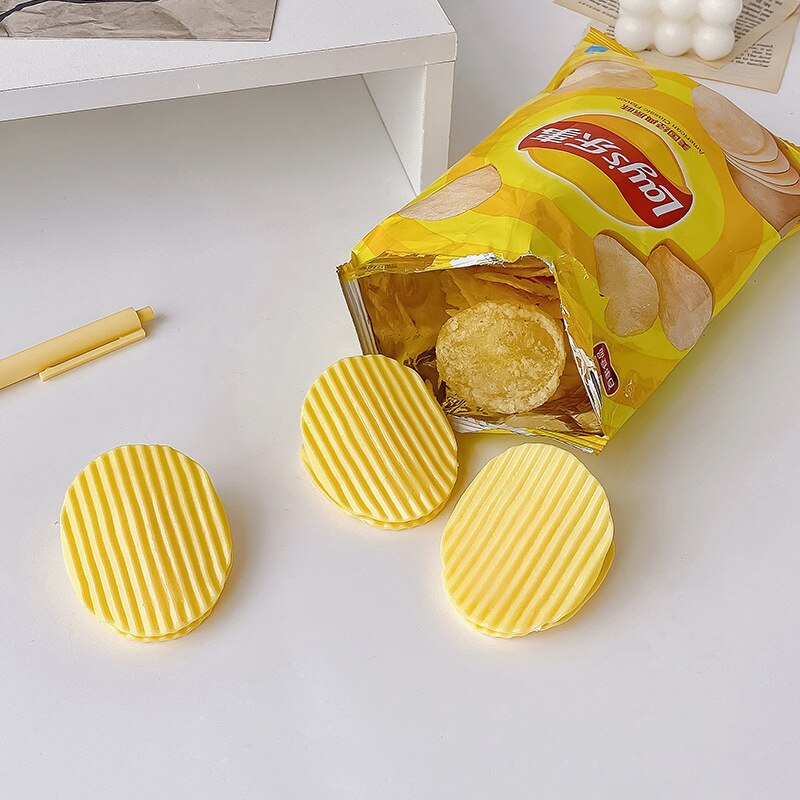 Snack Bag Sealing Clips Set, Potato & Nacho (6pcs) by HitMyNeed