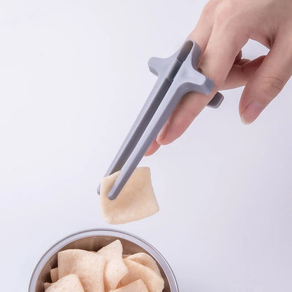 Snack Finger Chopsticks No-Mess Snack Tool grey by HitMyNeed