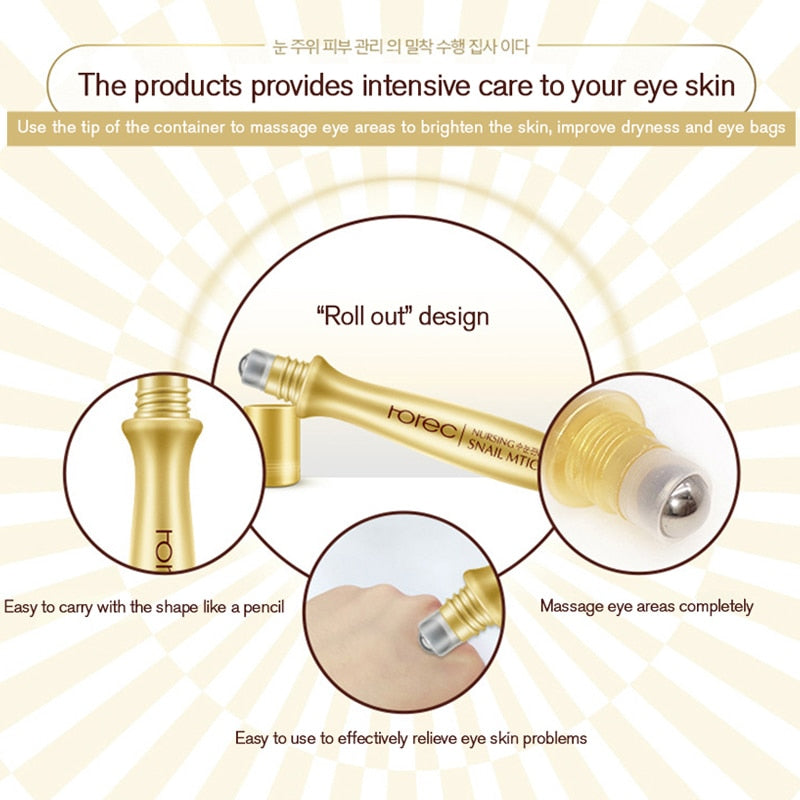 Snail Essence Anti-Wrinkle Eye Serum Roll-On 15ml by HitMyNeed