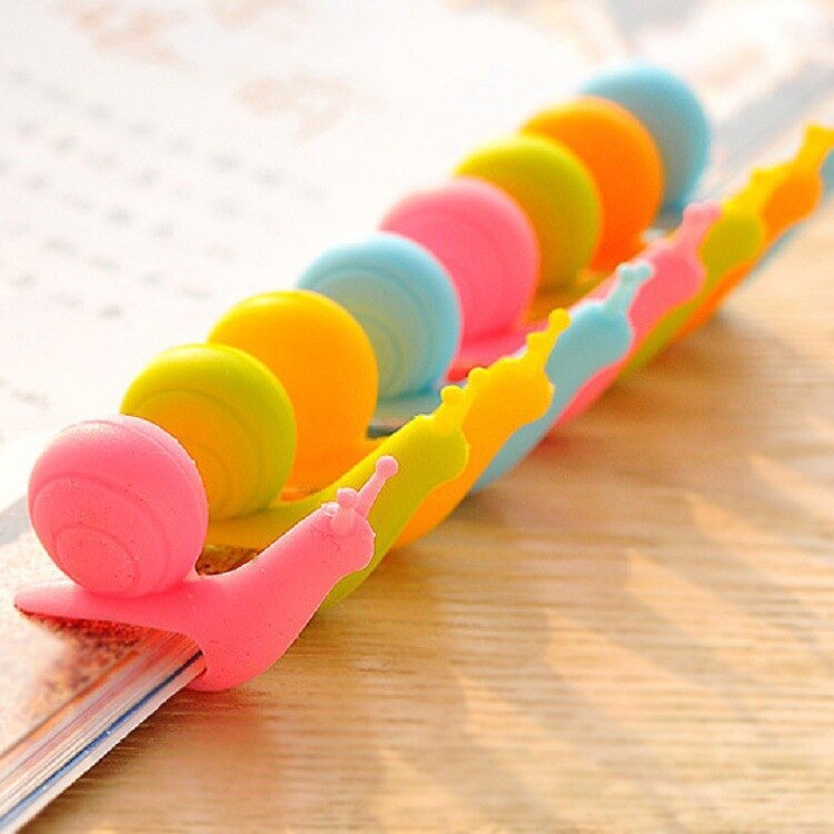 Snail Silicone Tea Bag Holder Clips (10 Pack) by HitMyNeed