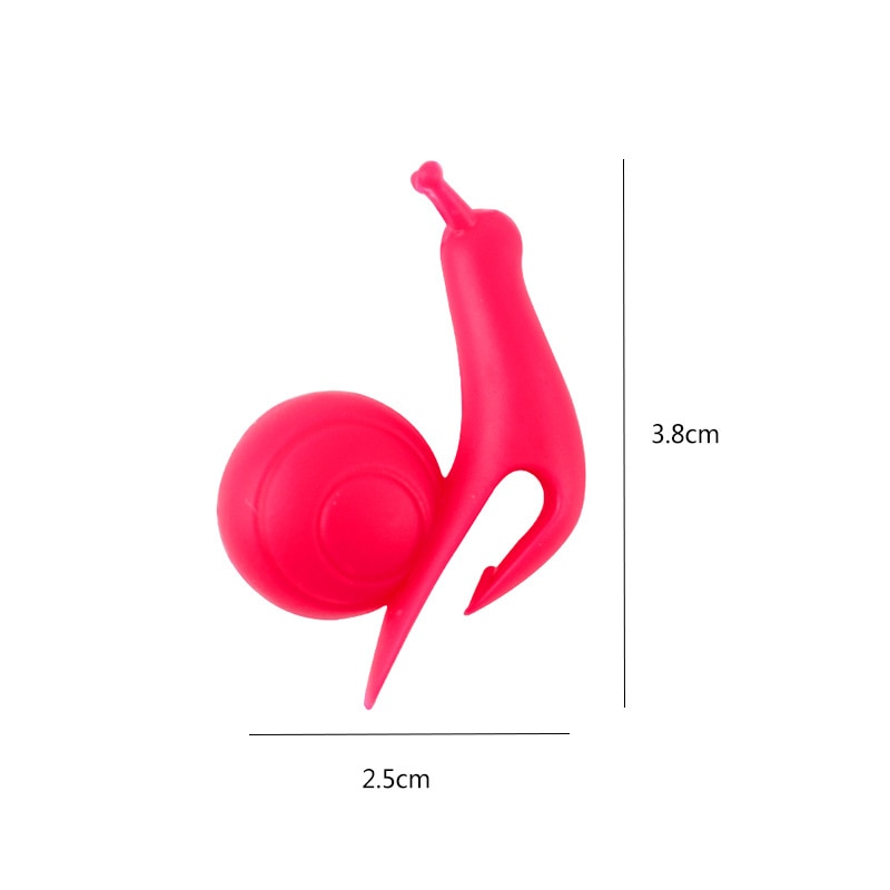 Snail Silicone Tea Bag Holder Clips (10 Pack) by HitMyNeed