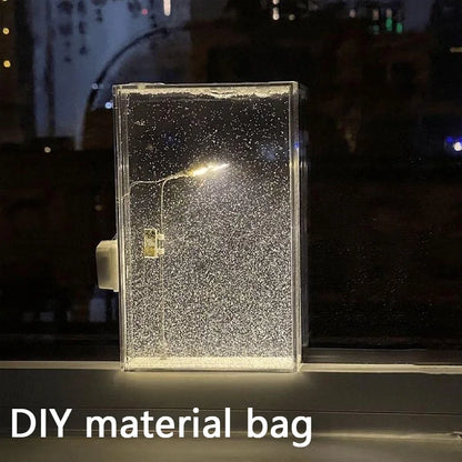 Snow Scene DIY Hemp Night Light Street Lamp Kit by HitMyNeed