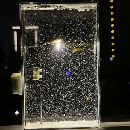 Snow Scene DIY Hemp Night Light Street Lamp Kit by HitMyNeed