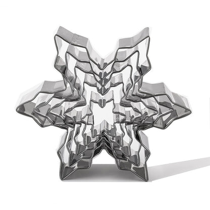 Snowflake Cookie Cutters Set of 5 Stainless Steel by HitMyNeed