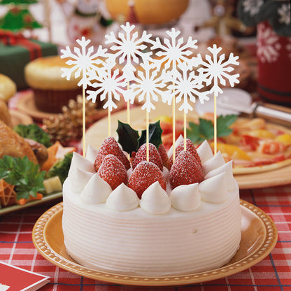 Snowflake Cupcake Toppers Set (50 Pieces) by HitMyNeed