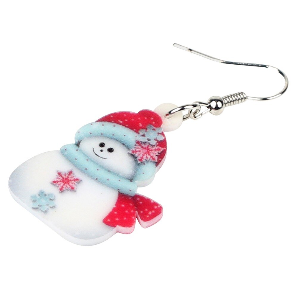 Snowman Dangle Earrings for Women Christmas Gift by HitMyNeed
