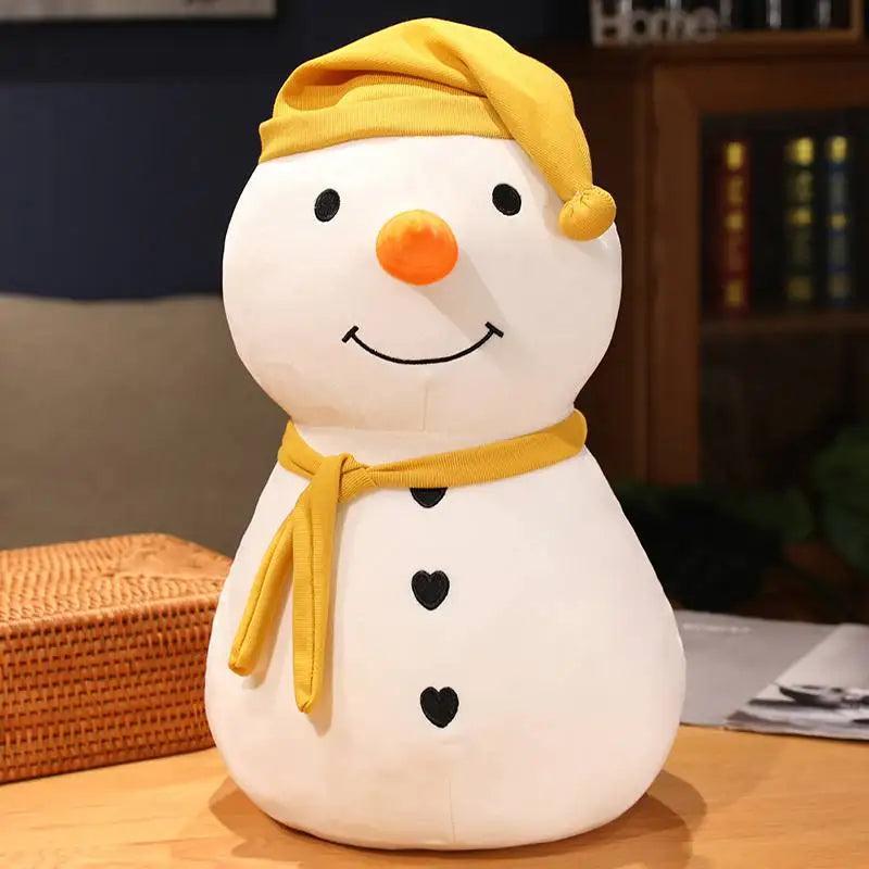 Snowman Plush Toy Pillow, 30-80cm Christmas Decor 45cm yellow by HitMyNeed