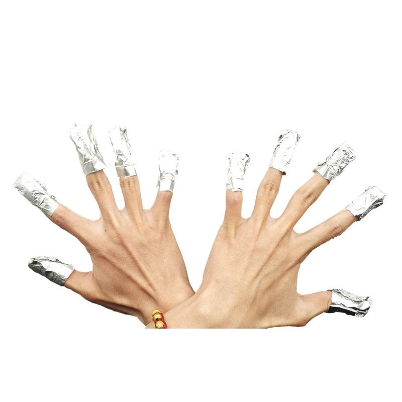 Soak Off Nail Foil Wraps for Gel Removal (100 pcs) by HitMyNeed