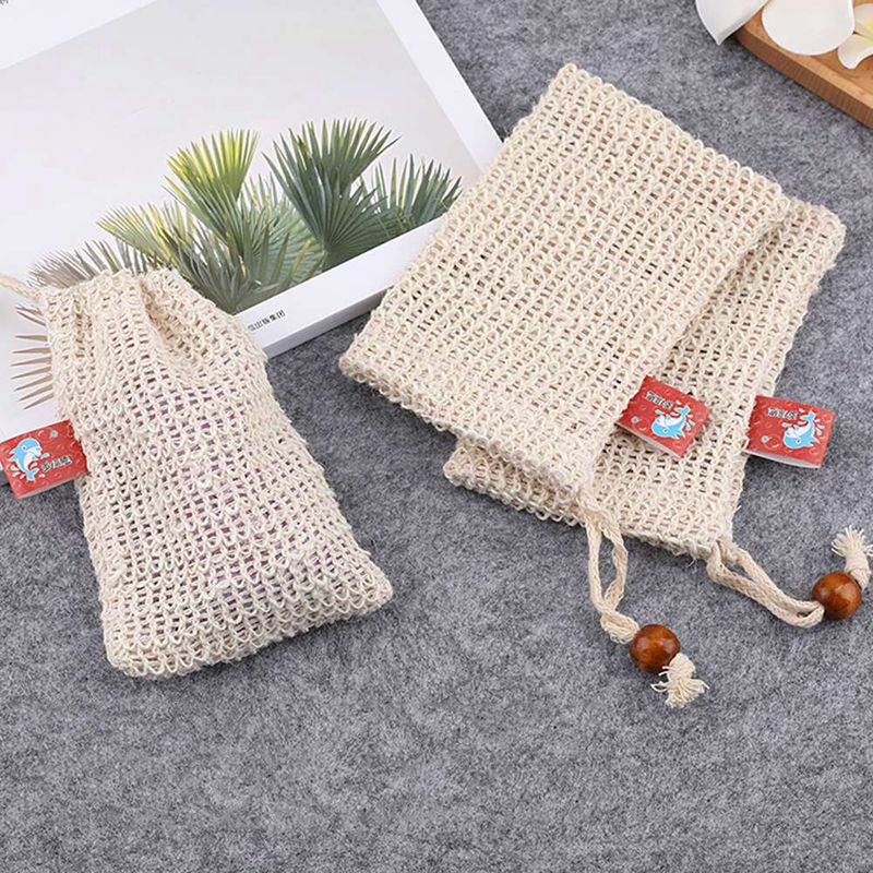 Soap Saver Mesh Drawstring Bag by HitMyNeed