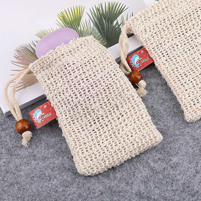 Soap Saver Mesh Drawstring Bag by HitMyNeed