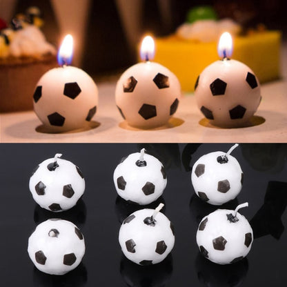 Soccer Ball Birthday Cake Candles (Set of 6) by HitMyNeed