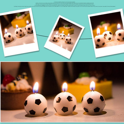 Soccer Ball Birthday Cake Candles (Set of 6) by HitMyNeed