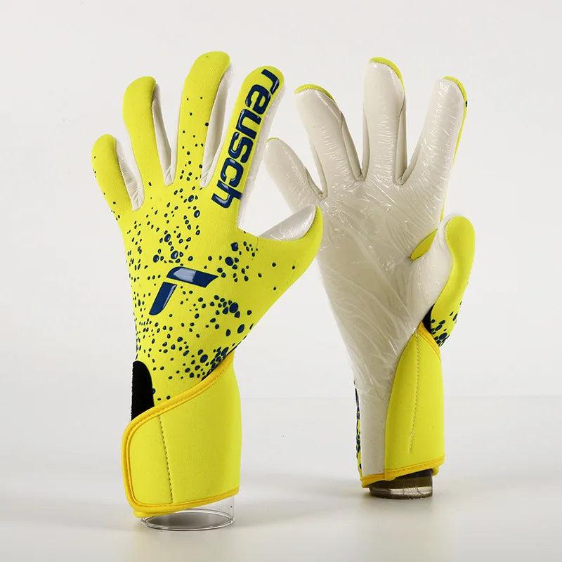 Soccer Goalkeeper Gloves for Training and Match Play yellow size-8 by HitMyNeed