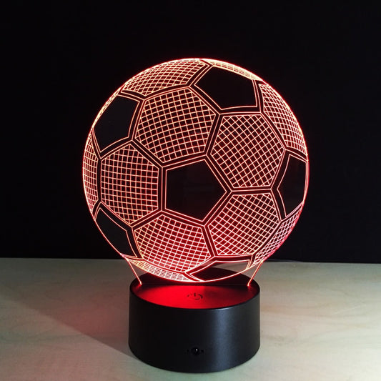 Soccer LED 3D Effect Color-Changing Night Lamp by HitMyNeed