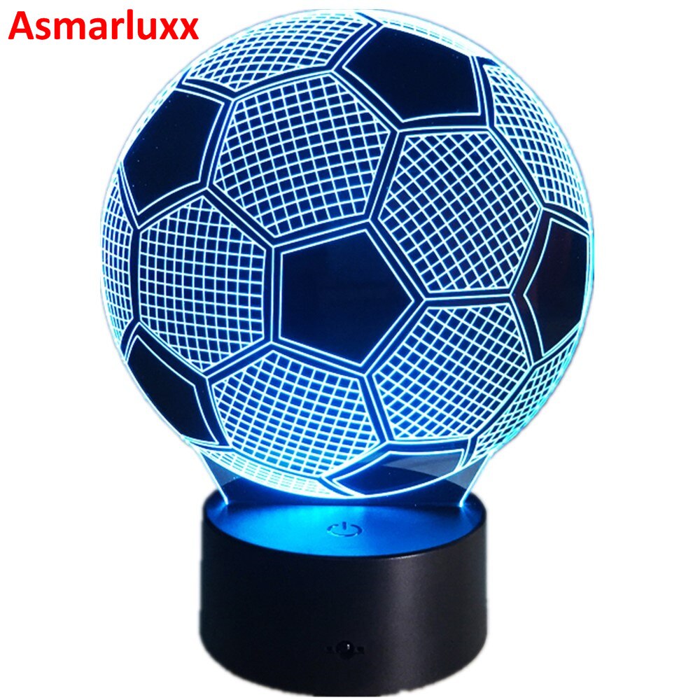 Soccer LED 3D Effect Color-Changing Night Lamp by HitMyNeed