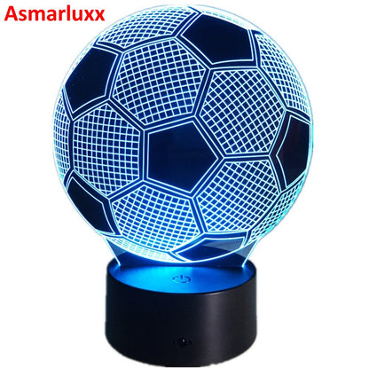 Soccer LED 3D Effect Color-Changing Night Lamp by HitMyNeed