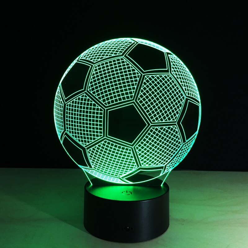Soccer LED 3D Effect Color-Changing Night Lamp by HitMyNeed