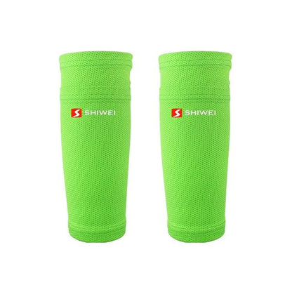 Soccer Shin Guard & Compression Leg Support Set 1-pair-10 l by HitMyNeed