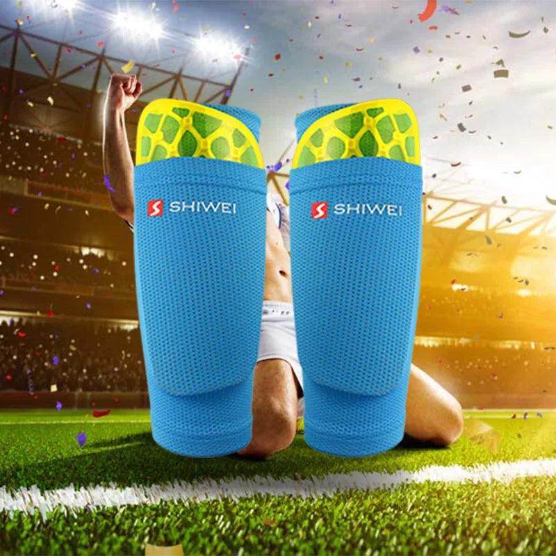 Soccer Shin Guard & Compression Leg Support Set by HitMyNeed