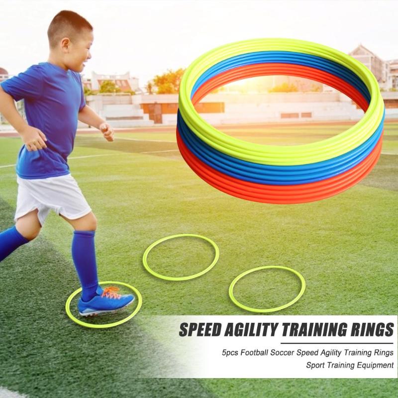 Soccer Training Agility Rings Set (5-Pack, 40 cm) by HitMyNeed