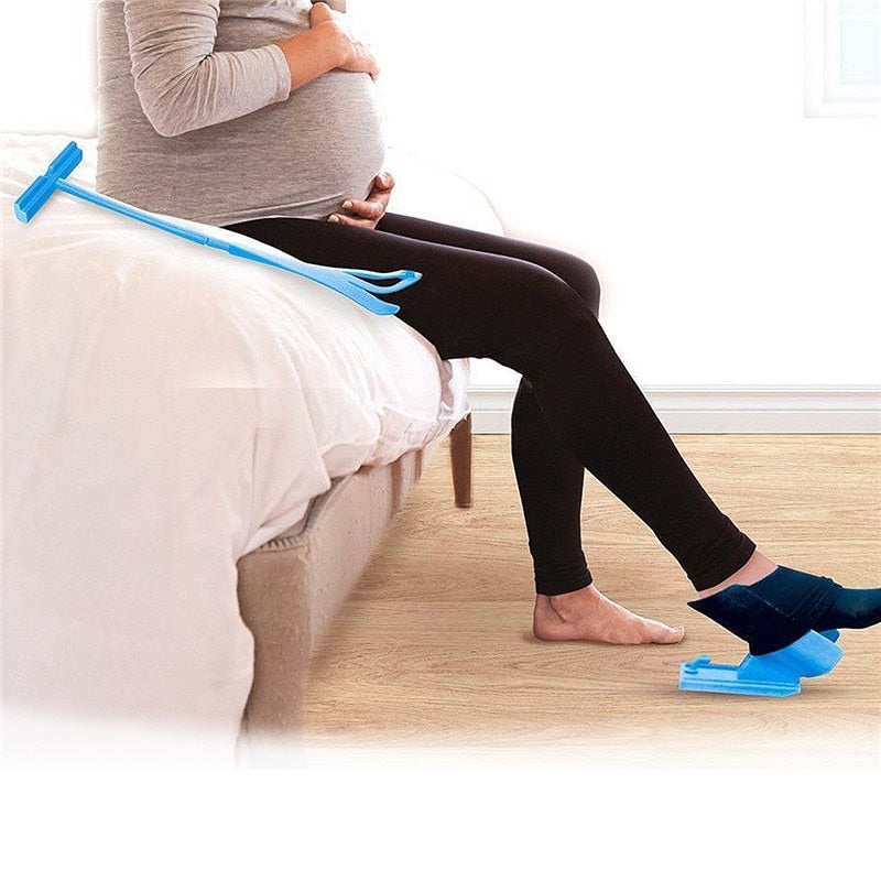 Sock Helper Ergonomic Plastic Donning Aid by HitMyNeed