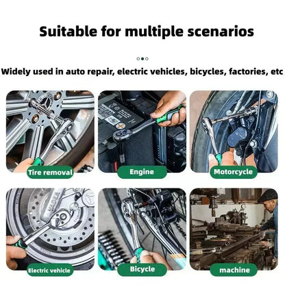 Socket Sleeve Ratchet Wrench Set for Auto Repair by HitMyNeed