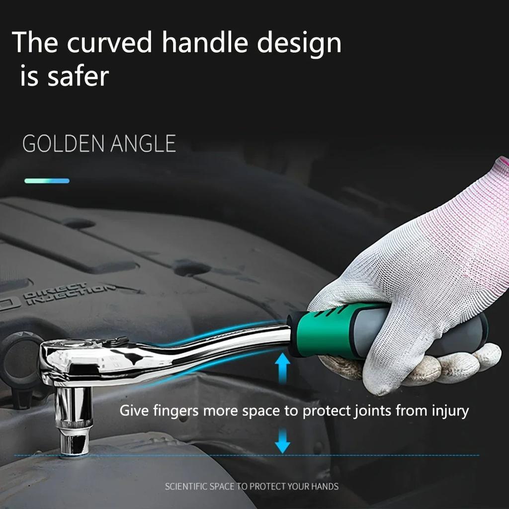 Socket Sleeve Ratchet Wrench Set for Auto Repair by HitMyNeed