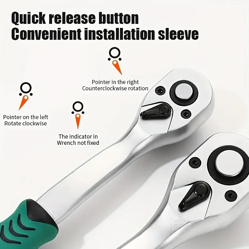 Socket Sleeve Ratchet Wrench Set for Auto Repair by HitMyNeed