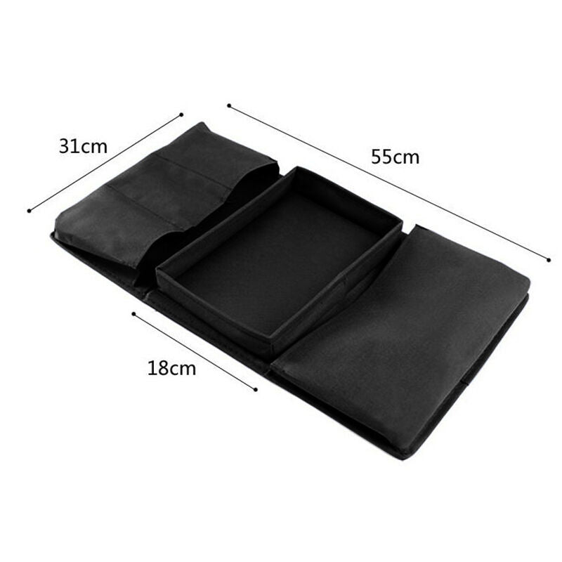Sofa Armrest Tray with Organizer Pockets by HitMyNeed