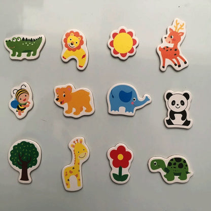 Soft Animal Fridge Magnets Set of 12 by HitMyNeed