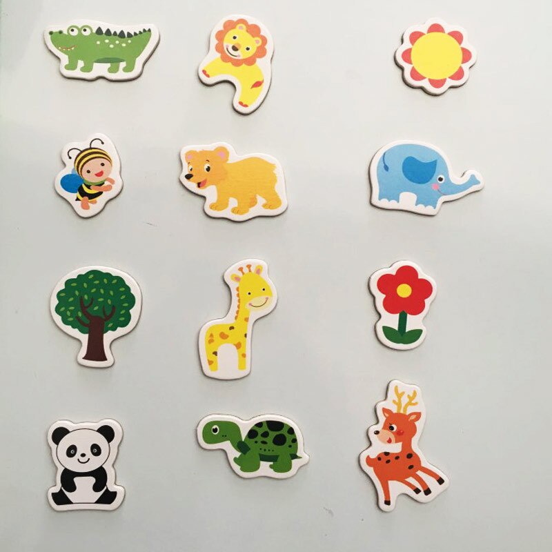 Soft Animal Fridge Magnets Set of 12 by HitMyNeed