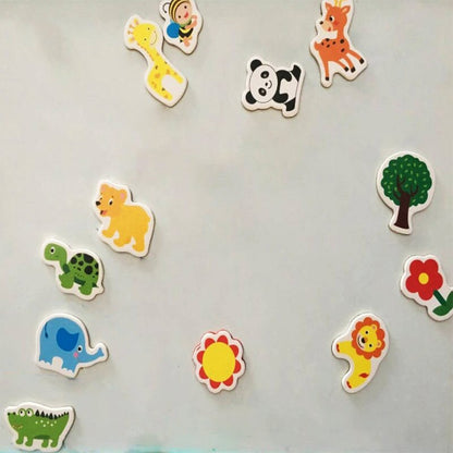 Soft Animal Fridge Magnets Set of 12 by HitMyNeed