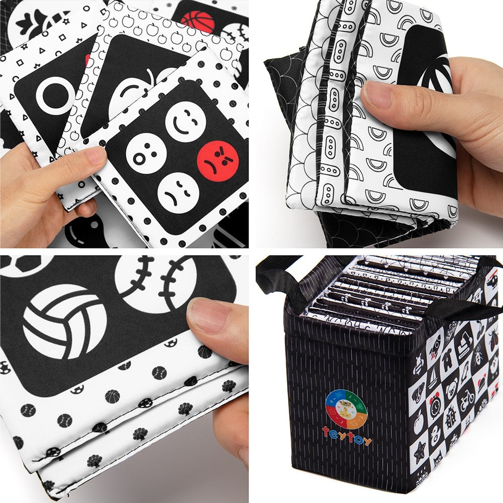 Soft Black & White Baby Flashcards (26 pcs) by HitMyNeed